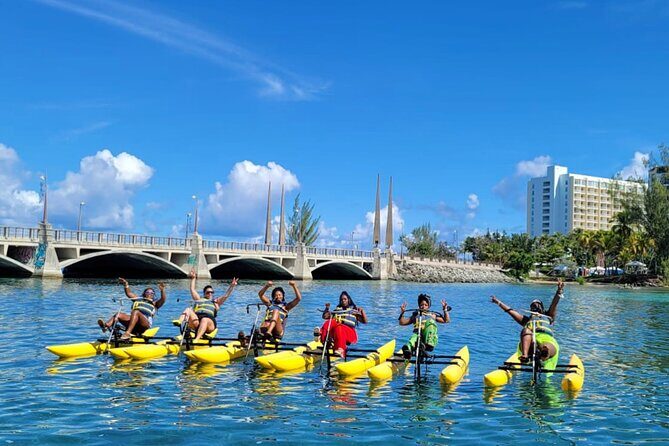 Adventure Water Bike in Condado Lagoon, San Juan - The ride route: Los Hermanos bridge and protected marine life