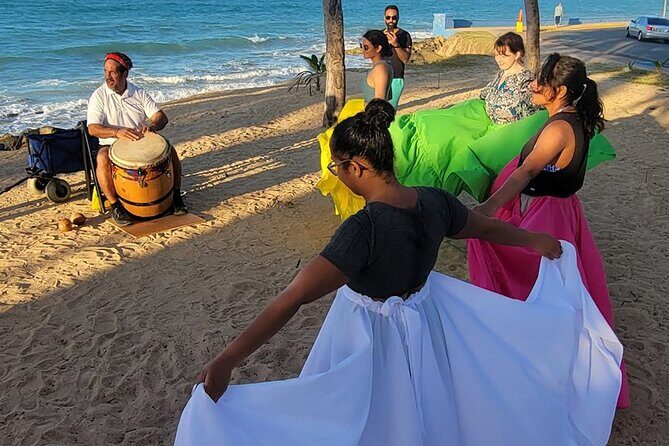 Afro Puerto Rican Folklore Bomba Class and Live Music - The beach setting: sunset views and real-world ground conditions