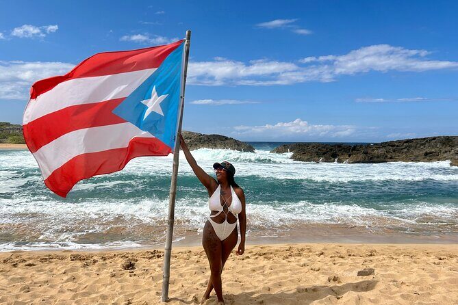 Charco Azul, Hidden Caves, Waterfalls, Beach, Free Adult Drinks - Mar Chiquita Beach: Turquoise Lagoon, Limestone Views, and Free Refuel
