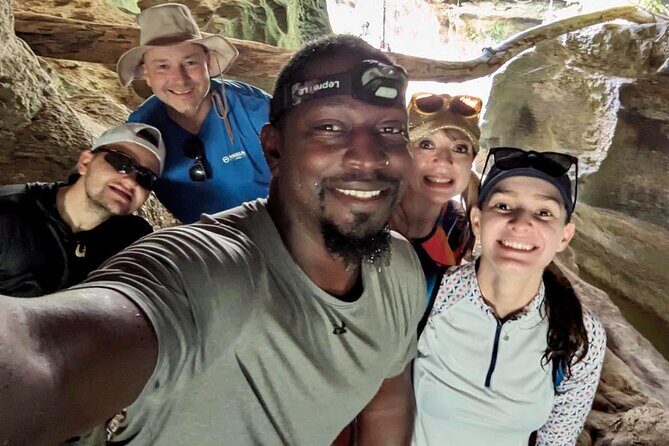 Charco Azul, Hidden Caves, Waterfalls, Beach, Free Adult Drinks - How Challenging Is This Really: Steep Hikes, Slippery Footing, and Optional Jumps