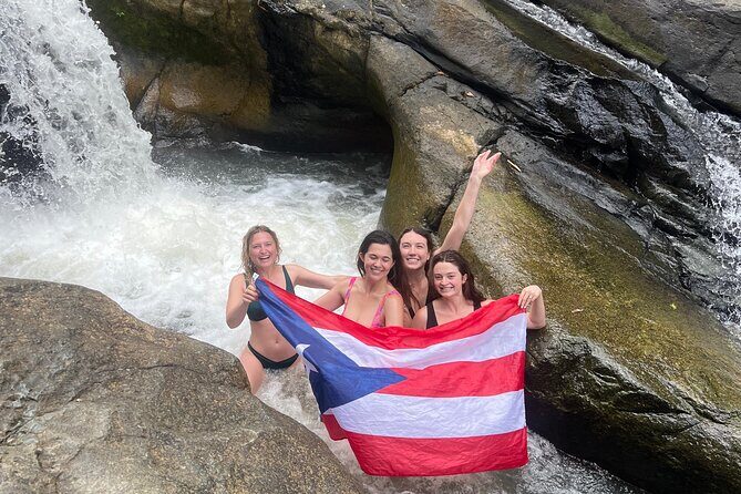 El Yunque Rainforest- Water Slide, Luquillo Beach Guided Tour - Las Pailas Natural Pool: Water Slide Time and That Volcanic Rock Grip