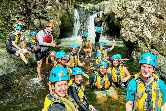 From San Juan: El Yunque Rainforest Hiking Adventure - Getting to the next pools: technical climbing, then the 20-foot natural slide