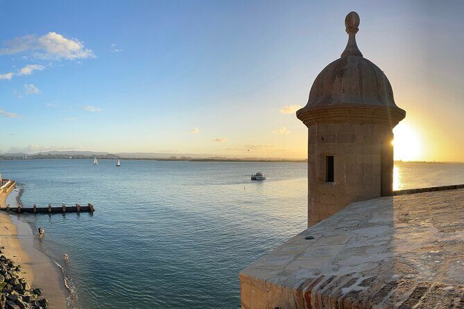 Historic Old San Juan Sunset Walking Tour - Plaza de la Barandilla: residential and commercial architecture, unchanged in feel