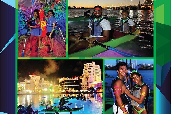 Night Kayak - Condado City Lights Tour - How the timing works: 6pm sunset/glow versus later departures