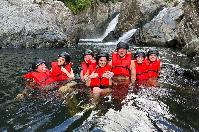 Private - El Yunque Rainforest Puerto Rico Tour - The local-only lagoon: waterfalls, swimming, and a cave behind them
