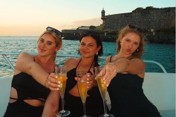 Private Old San Juan Bay Boat Sunset-Night Cruise - Champagne and snacks: included, but plan around alcohol rules