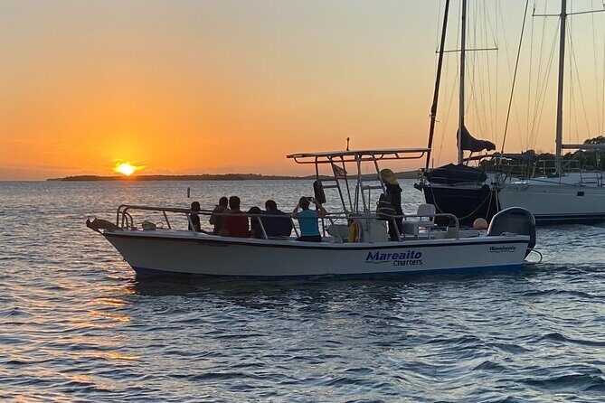 Puerto Rico: Bio Bay Swim and Sunset Charter or Late night tour - La Parguera Sandbar Swim: Sunset, Floaties, and Tarpon Odds