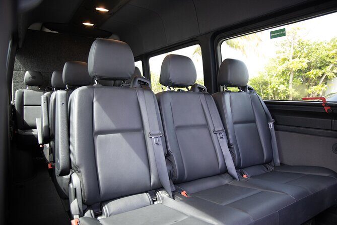 Puerto Rico Island Wide Private Transfers, 14Pax Lux Sprinter Van - Inside the 2019 Mercedes Sprinter: Bags, AC, WiFi, and Comfort That Actually Helps