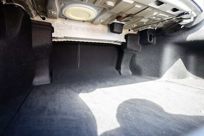 Puerto Rico Island Wide Transfer, Premium Sedan, Select Zone - Inside the Premium Sedan: comfort, AC, luggage, and hybrid rides