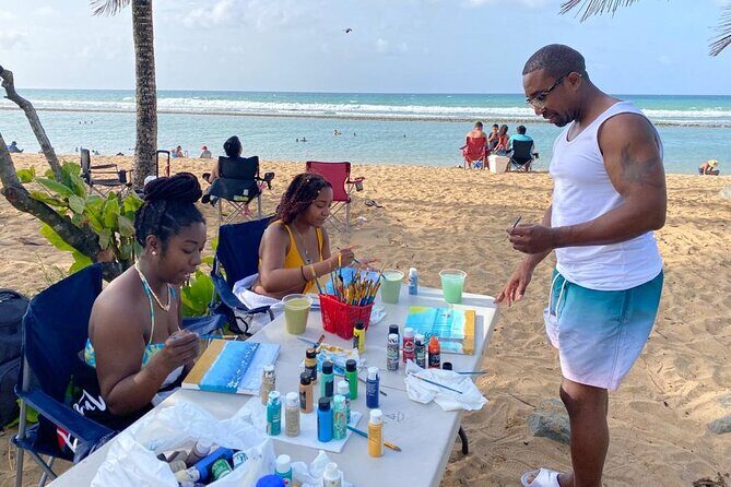 Puerto Rico: Lifestyle, Art, and Cultural Tour - Beach Sip-and-Paint at Pinones/Loíza: Freestyle, Not a Class