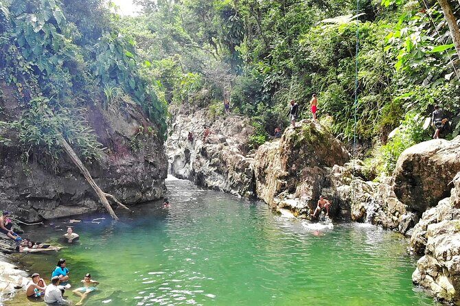 Rainforest River Nature Walk Adventure and Luquillo Beach - The river swim part: fun, but take the rules seriously