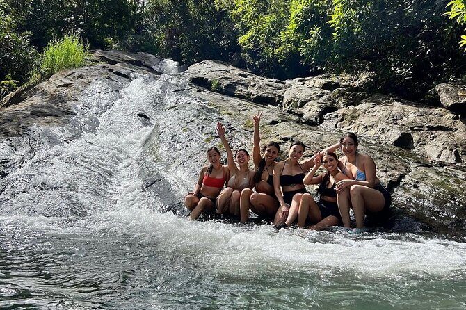 Rainforest Waterfall Slides/Adult Drinks included/ Beach - How This San Juan Rainforest-and-Beach Day Really Feels