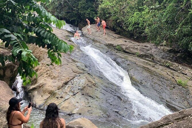 Rainforest Waterfall Slides/Adult Drinks included/ Beach - The Rainforest Hike to the First Waterfall Slide