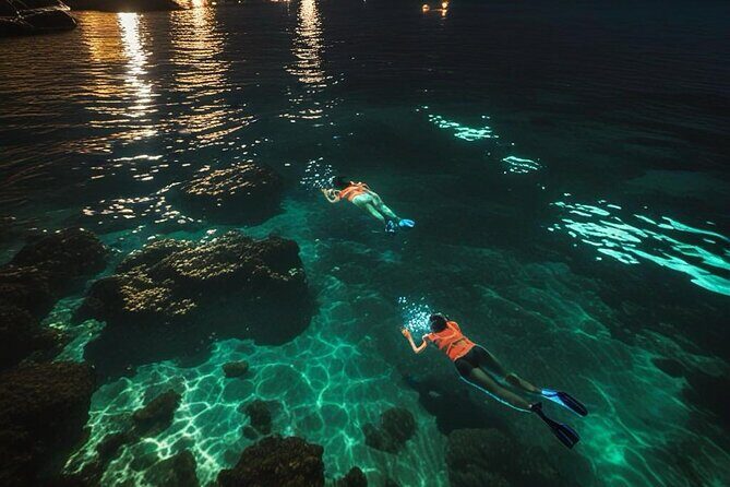San Juan LED Night Snorkel - The glowing reef experience: corals, turtles, and surprise encounters