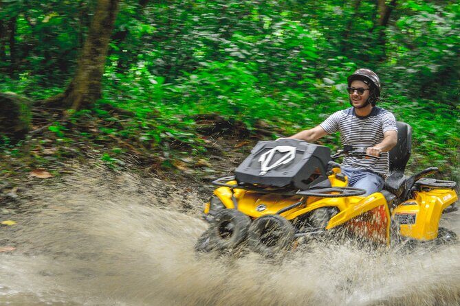 Single ATV Experience: Free Piña Colada + Hacienda Transfer - Trail time at Hacienda Campo Rico: hills, wet stretches, and photo stops